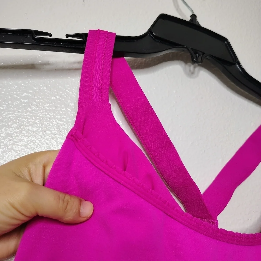 LULULEMON Women's Cross My Heart Tank Paris Pink Sz 8 💗
